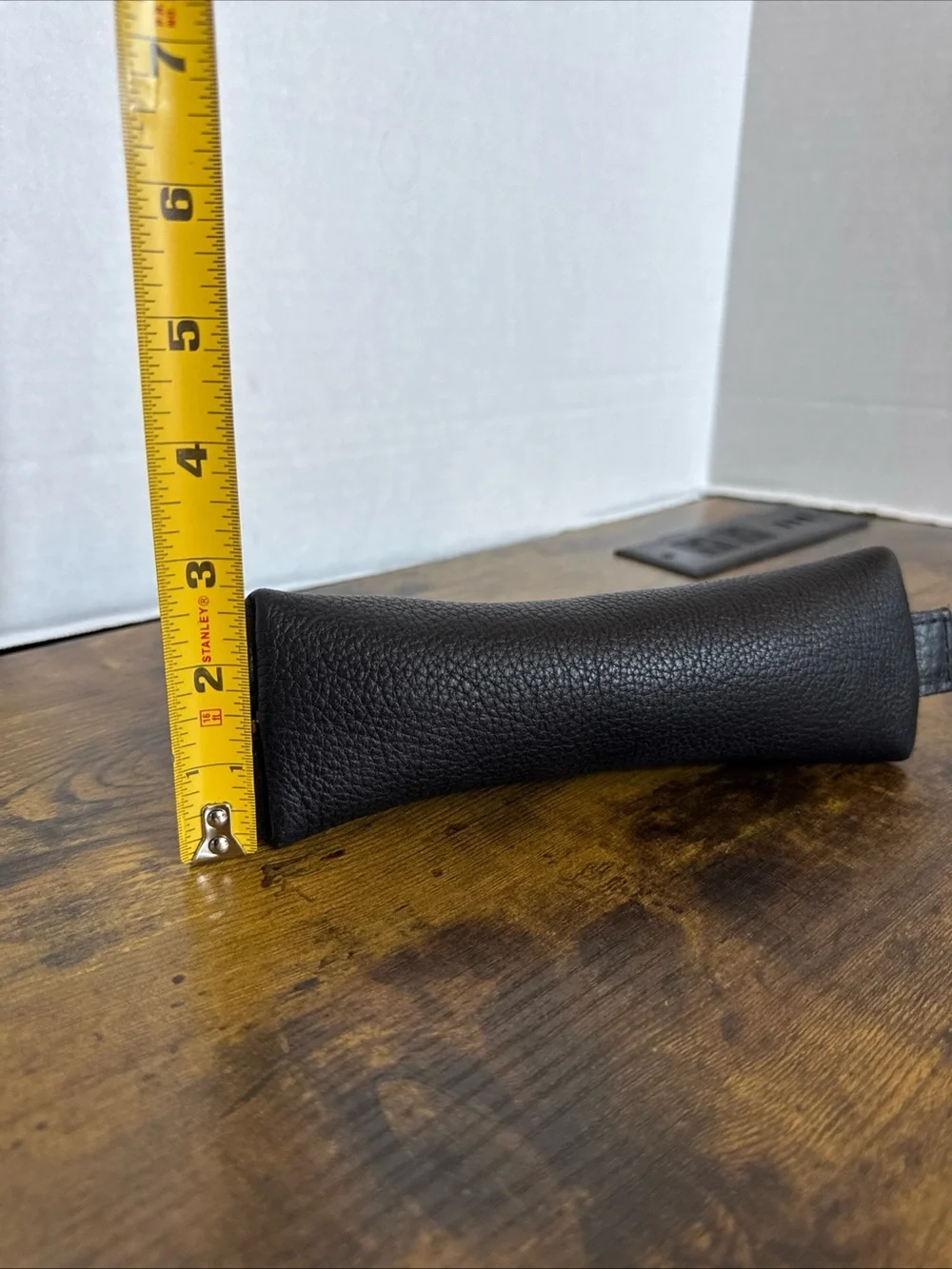 Portland Leather Goods Pencil Case Sidekick Pouch Pebbled Black Pouch, Travel